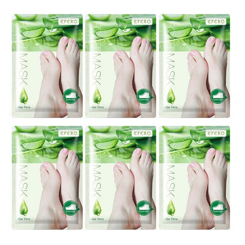 Foot Mask Peeling - 6 pacotes de máscara esfoliante para