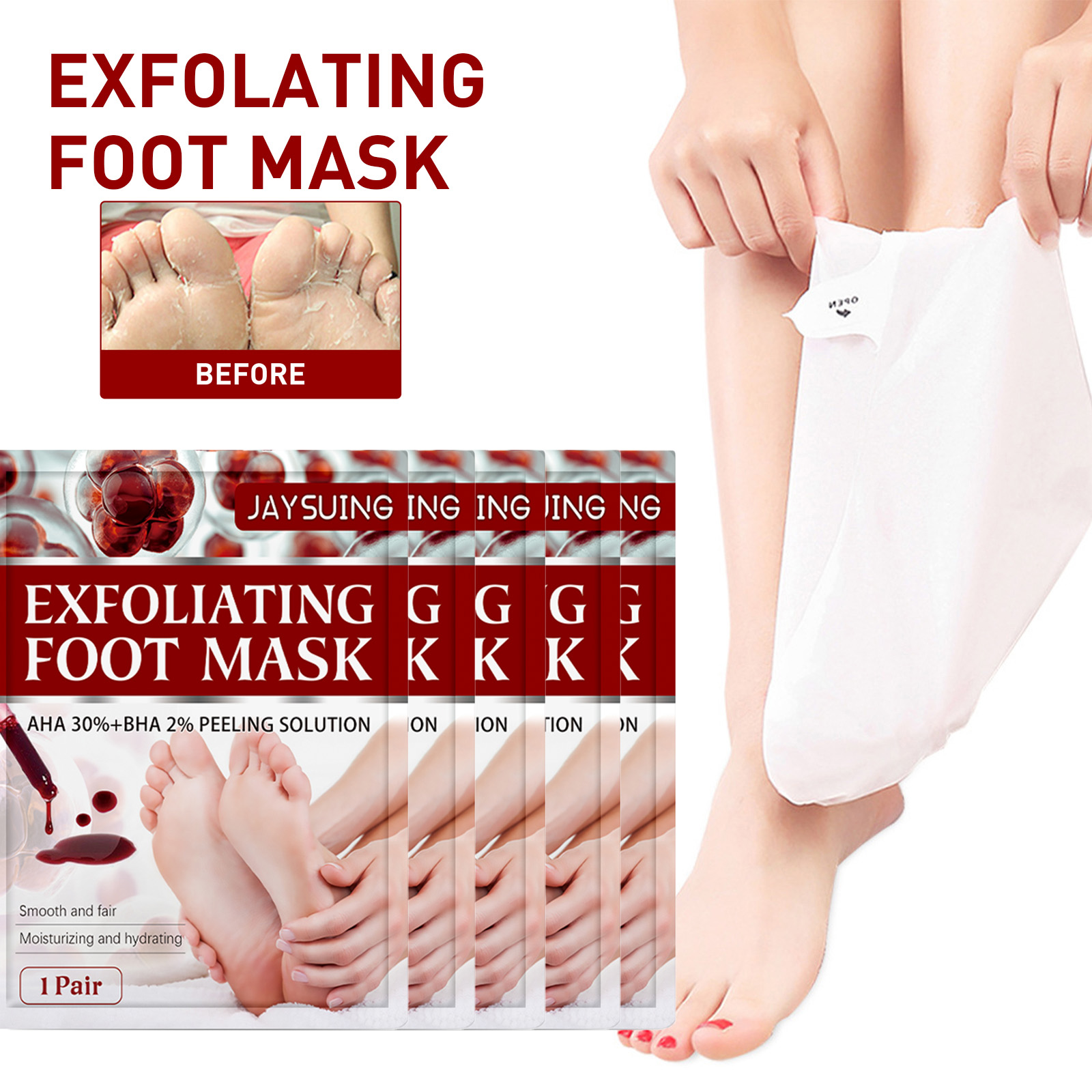 Foot Mask Peeling - Aha esfoliante máscara para os pés