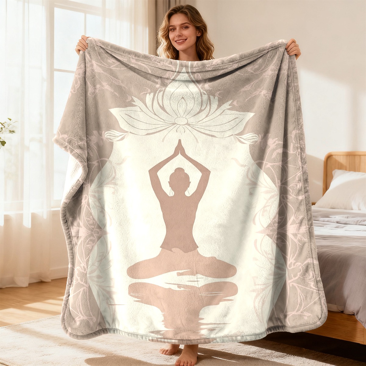 Spa Wellness Luxury - Manta Luxuosa de Yoga e Meditação