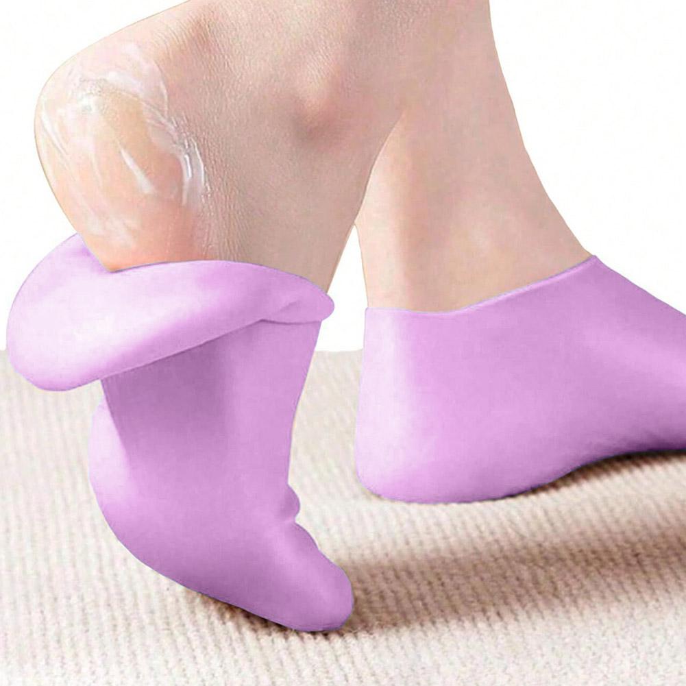 1 par de meias de silicone par - Foot Mask Peeling avaliação e preço